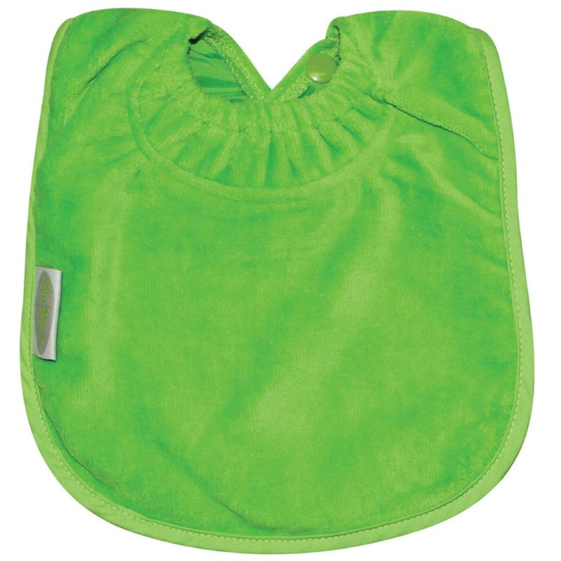SILLY BILLYZ TOWEL PLAIN LARGE BIB LIME