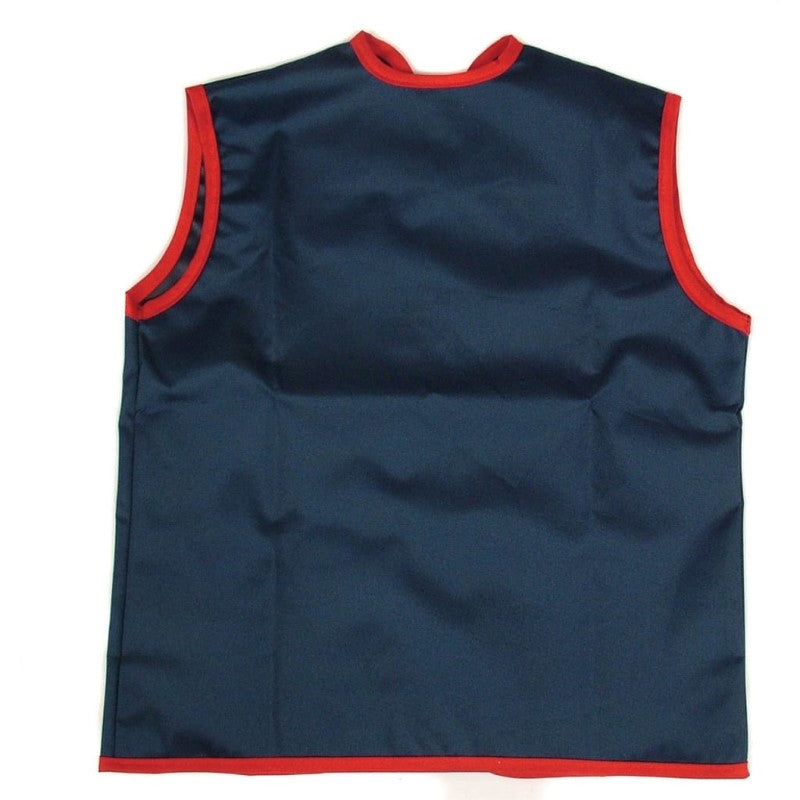 SILLY BILLYZ W/PRF PAINT APRON NO SLEEVES NAVY 0-3YR+