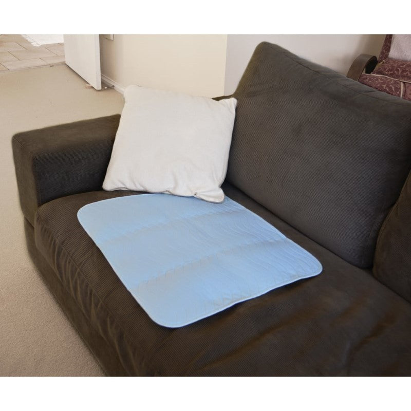 WATERPROOF CHAIR PAD 51X61 PALE BLUE