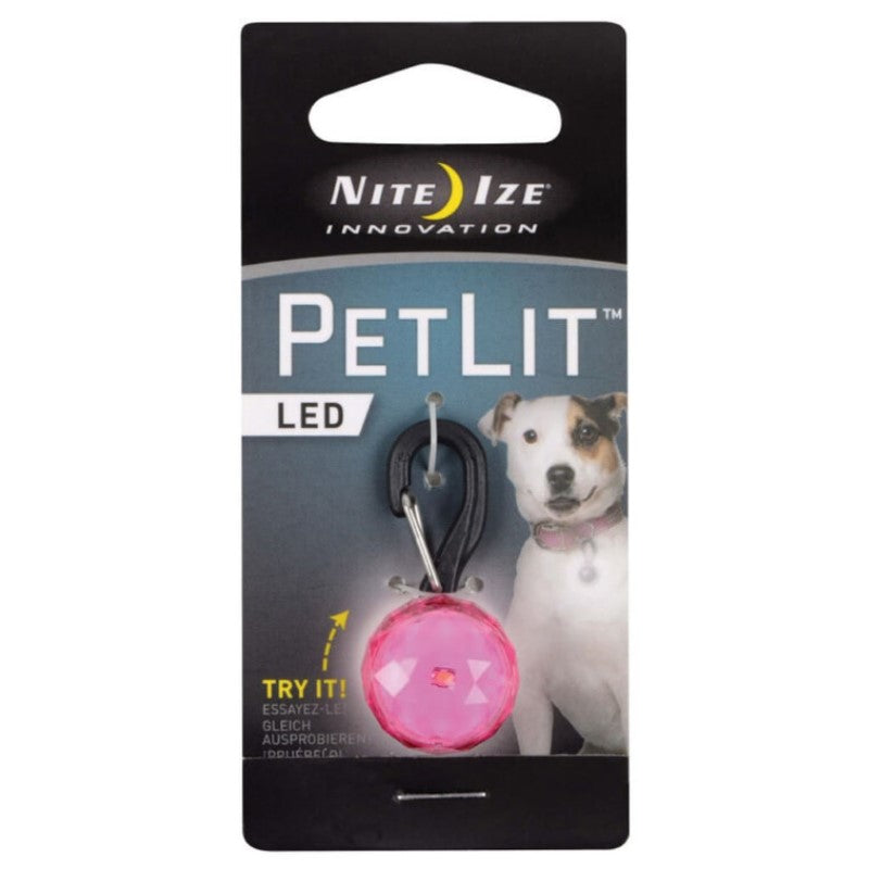 NITE IZE PETLIT LED COLLAR LITE PINK