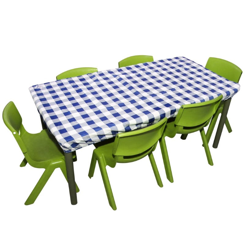 SILLY BILLYZ TABLECLOTH150CMX60CM GINGHAM BLUE