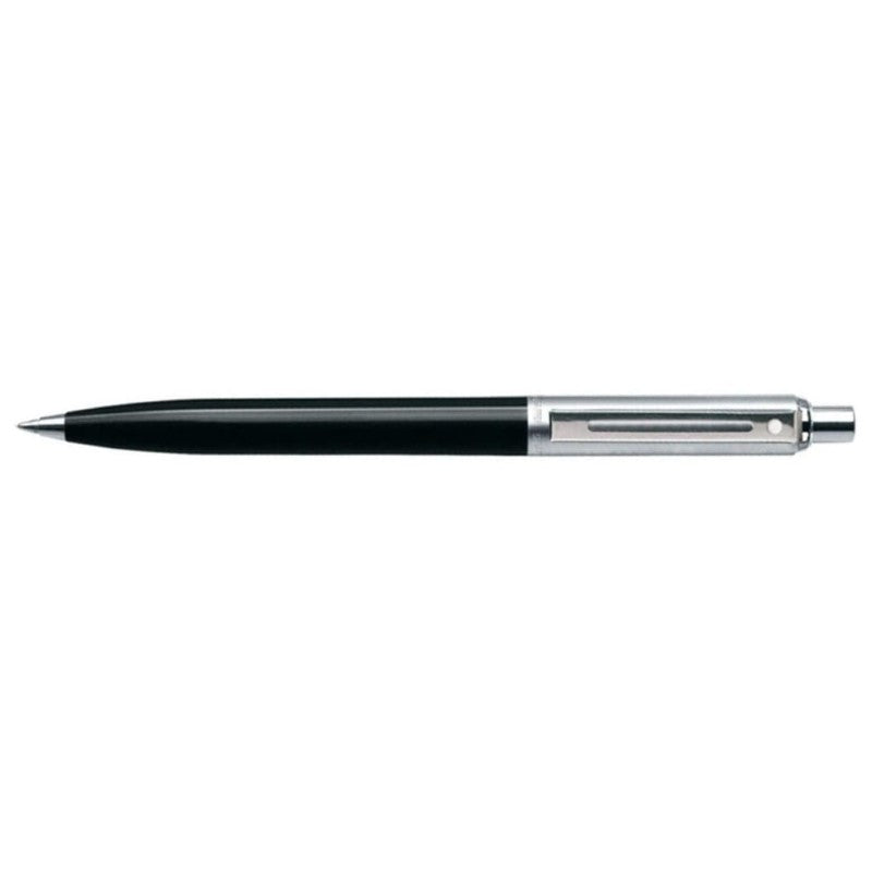 SHEAFFER® SENTINEL BLACK BALLPOINT PEN WITH CHROME CAP AND CHROME TRIM