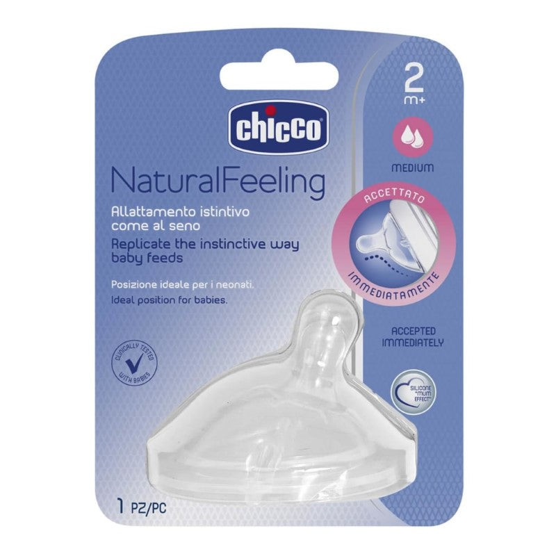 CHICCO TEAT: NATURALFEELING - 2M+ MED FLOW 1PK