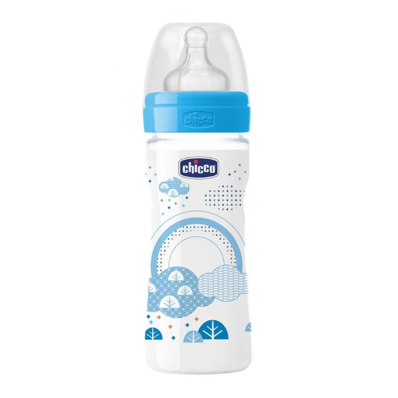 CHICCO BOTTLE: WELL-BEING SIL 2M+ 250ML BOY