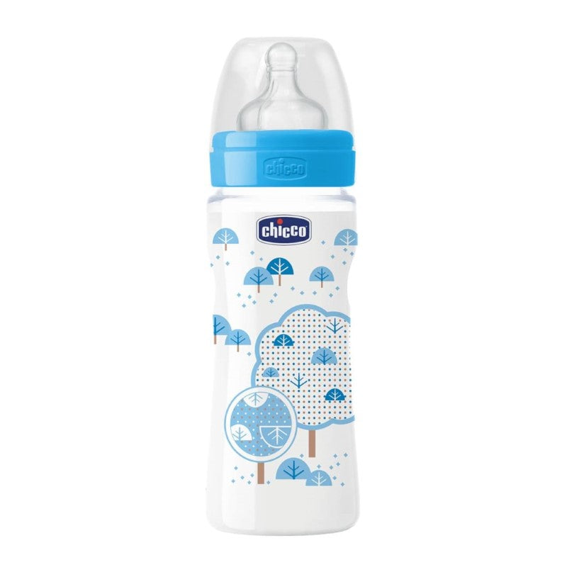 CHICCO BOTTLE: WELL-BEING SIL 4M+ 330ML BOY