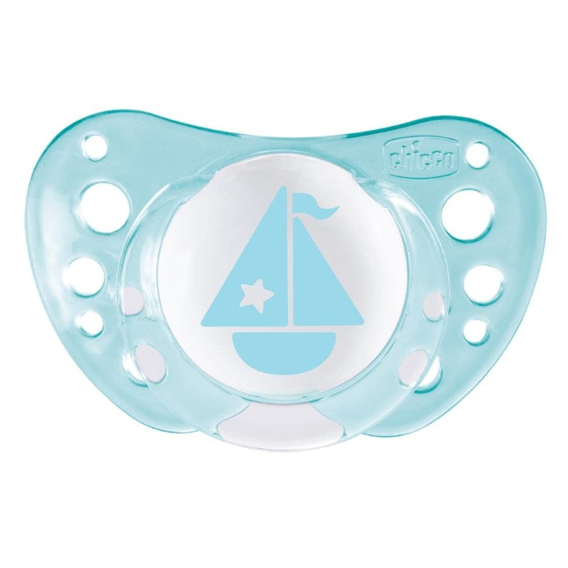 CHICCO SOOTHER: PHYSIO AIR 0-6M 2PK - BOY