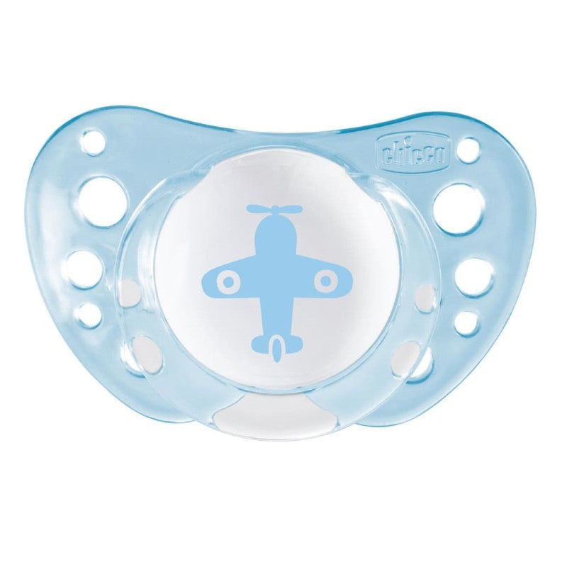 CHICCO SOOTHER: PHYSIO AIR 0-6M 2PK - BOY