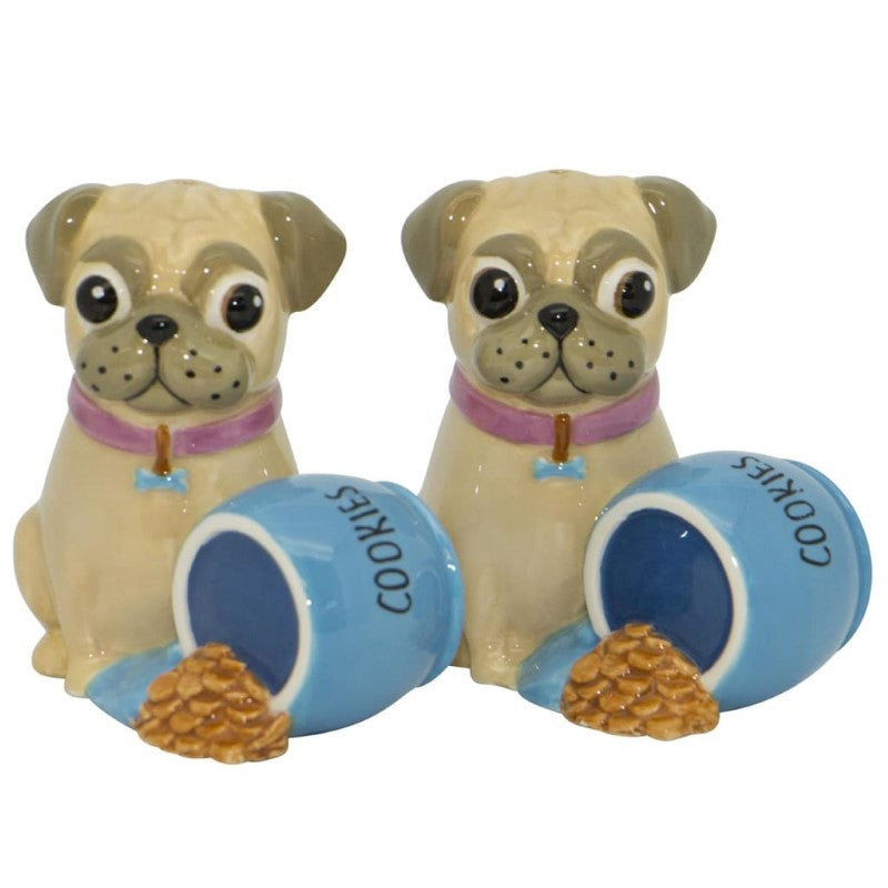 DAKOTA PUG WITH COOKIES SALT & PEPPER SET