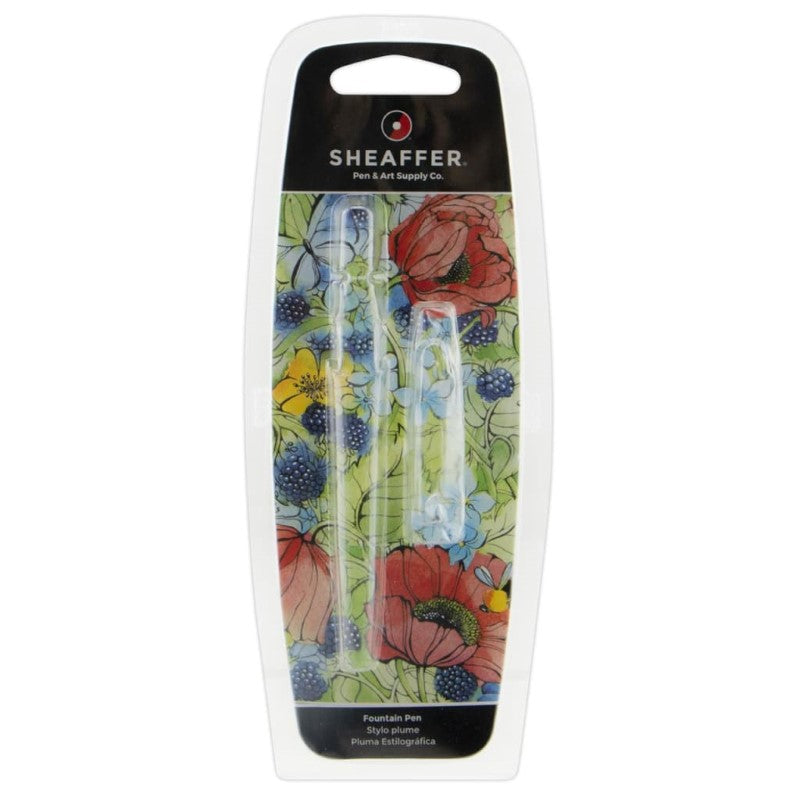 SHEAFFER® 100 BRUSHED CHROME/CHROME MEDIUM FOUNTAIN PEN HS