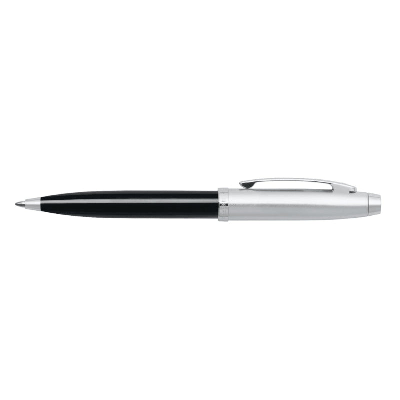 SHEAFFER® 100 9313 GLOSSY BLACK BALLPOINT PEN WITH CHROME CAP AND CHROME TRIM