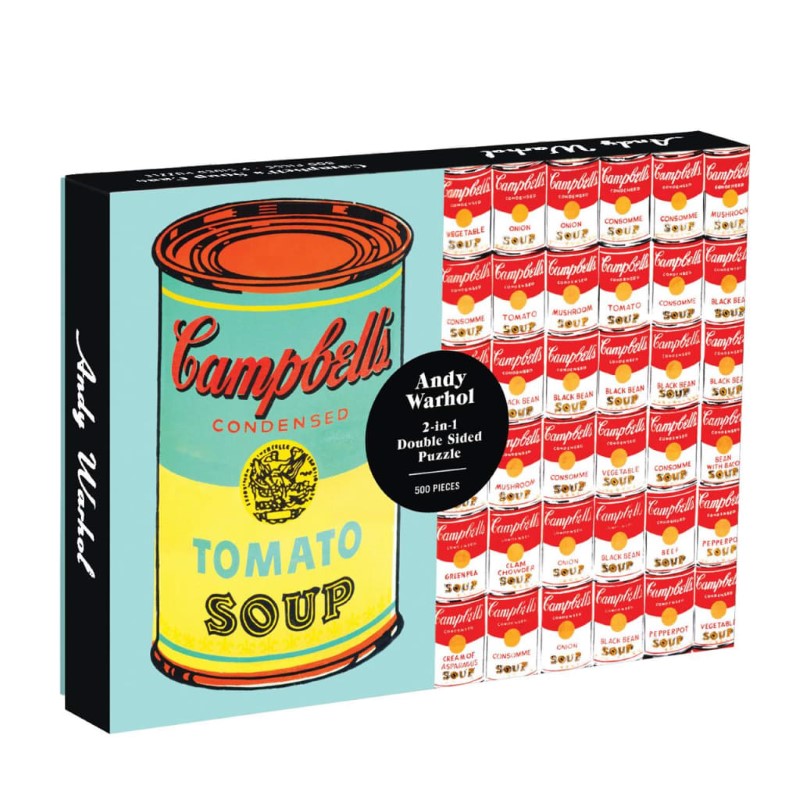 PUZ 500 ANDY WARHOL SOUP CAN 2-SIDED