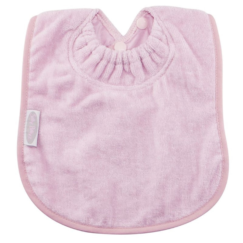 SILLY BILLYZ TOWEL PLAIN LARGE BIB ANTIQUE PINK