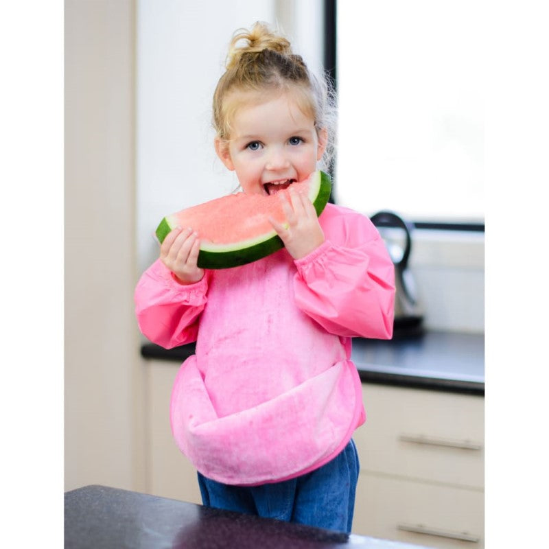 SILLY BILLYZ TOWEL MESSY EATER BIB DUSTY BLUE