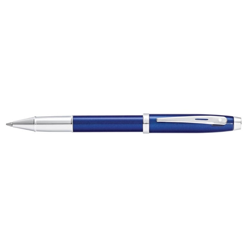 SHEAFFER® 100 9339 GLOSSY BLUE ROLLERBALL PEN WITH CHROME TRIM