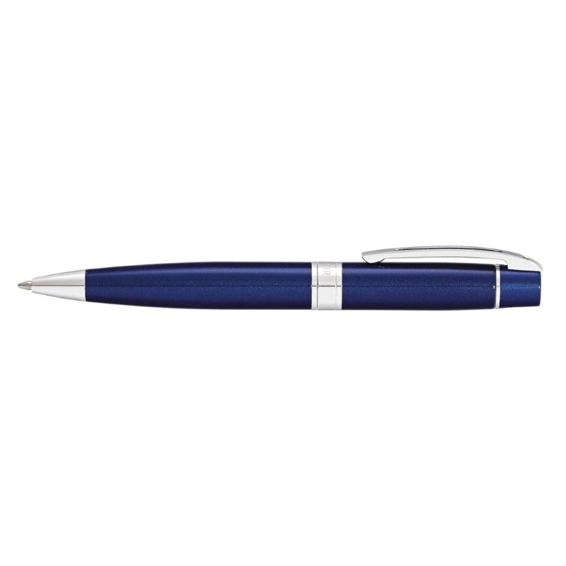 SHEAFFER® 300 9341 GLOSSY BLUE BALLPOINT PEN WITH CHROME TRIM