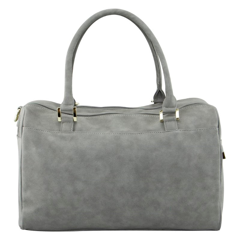ISOKI DOUBLE ZIP SATCHEL STONE GREY