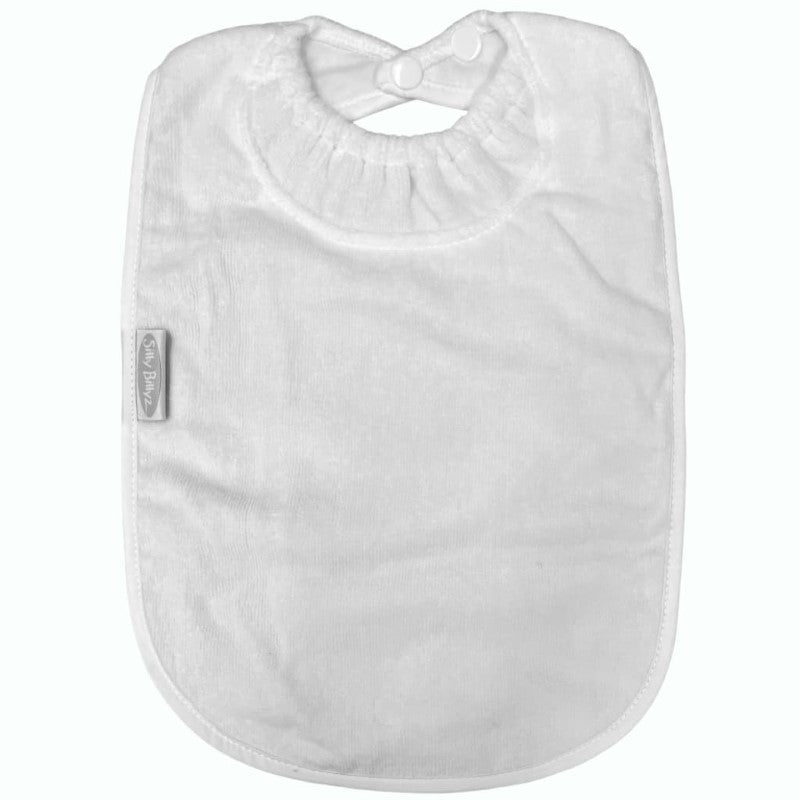 SILLY BILLYZ TOWEL XL BIB WHITE