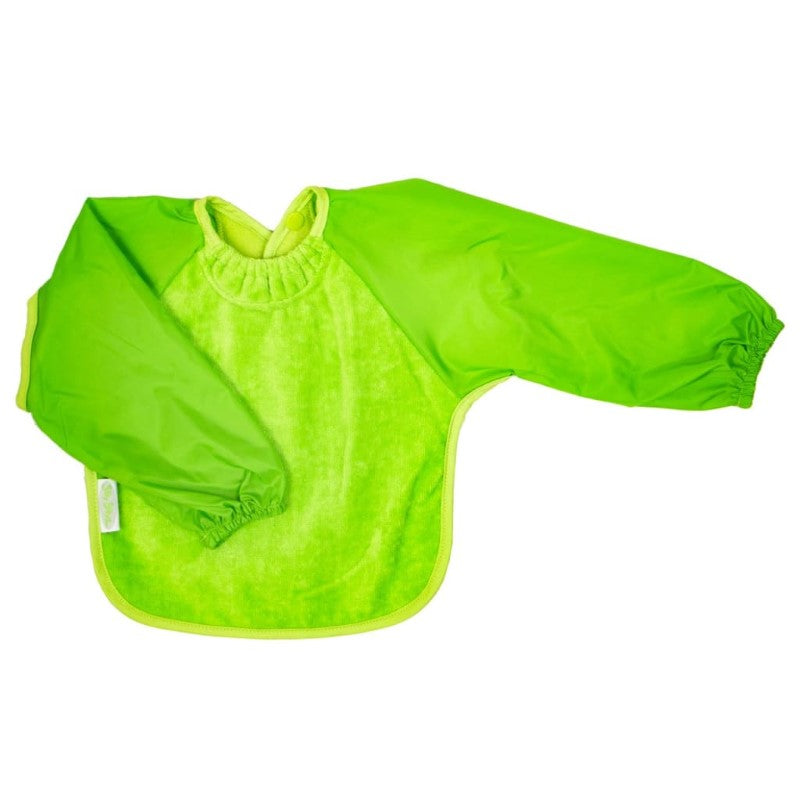 SILLY BILLYZ TOWEL SMALL L/S BIB LIME