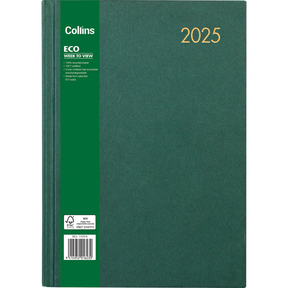 Collins Eco A43 Week Per View Diary Odd Year