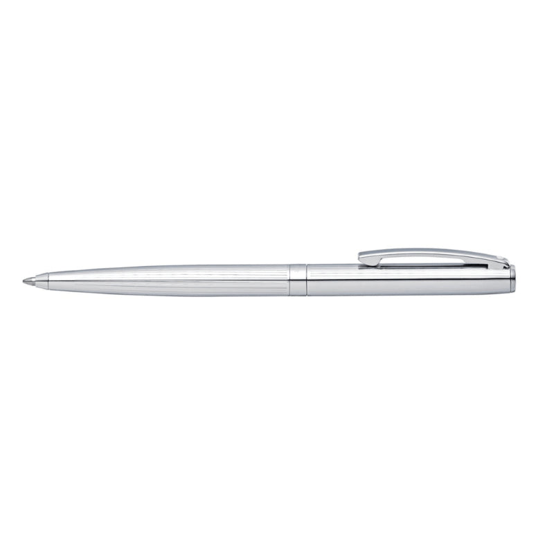 SHEAFFER SAGARIS CHROME/ENGRAVED BALLPOINT PEN