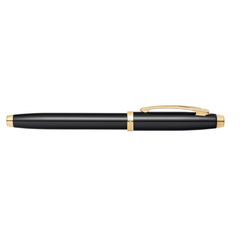 SHEAFFER® 100 9322 GLOSSY BLACK FOUNTAIN PEN WITH GOLD-TONE TRIM - MEDIUM