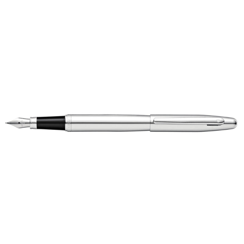 SHEAFFER® VFM 9421 POLISHED CHROME FOUNTAIN PEN WITH CHROME TRIM - FINE