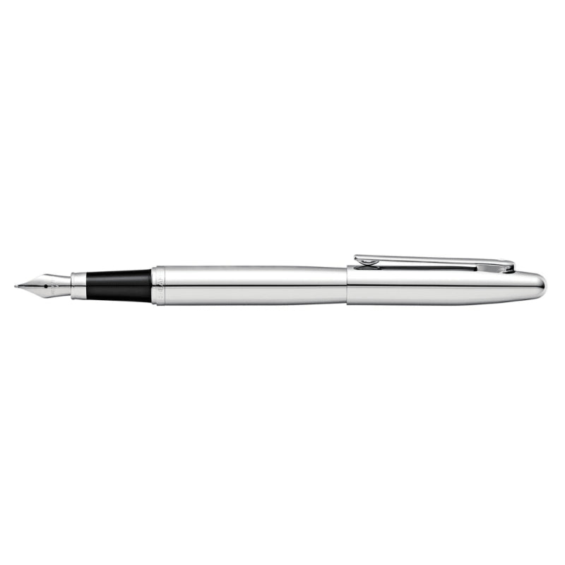 SHEAFFER® VFM 9421 POLISHED CHROME FOUNTAIN PEN WITH CHROME TRIM - FINE