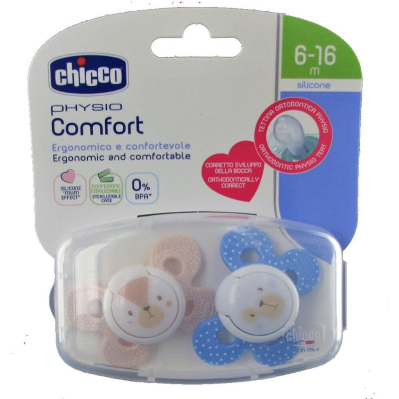 CHICCO BB/BC COMFORT SIL 6-16M 2PK - BOY