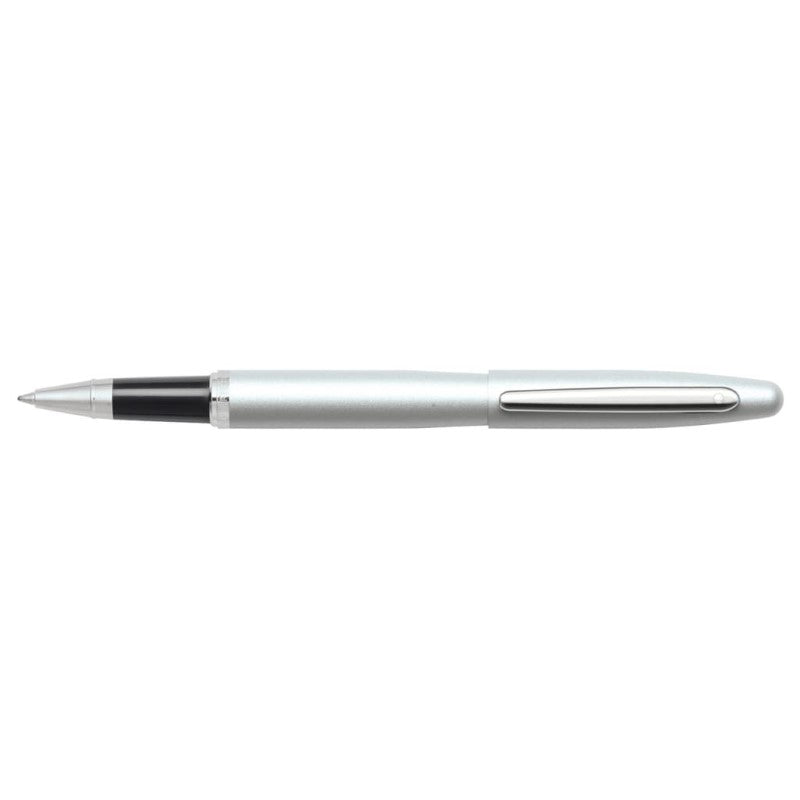 SHEAFFER® VFM 9400 SATIN STROBE SILVER ROLLERBALL PEN WITH CHROME TRIM