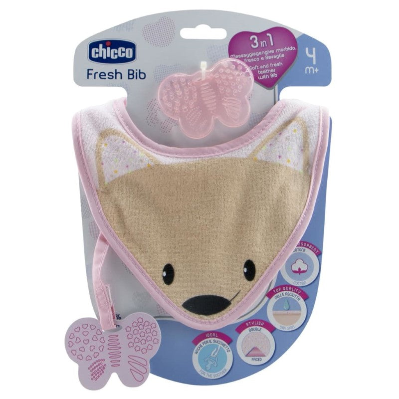 CHICCO FRESH BIBS: TEETHER GIRL