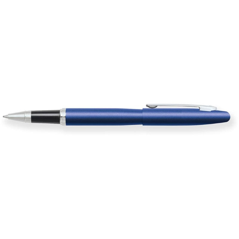 SHEAFFER® VFM 9401 SATIN NEON BLUE ROLLERBALL PEN WITH CHROME TRIM