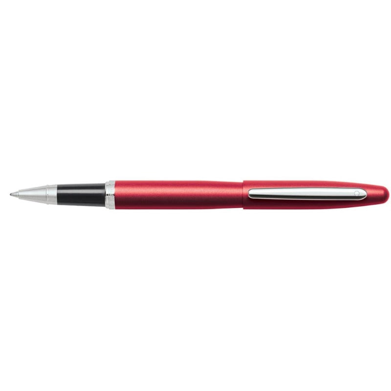 SHEAFFER® VFM 9403 SATIN EXCESSIVE RED ROLLERBALL PEN WITH CHROME TRIM