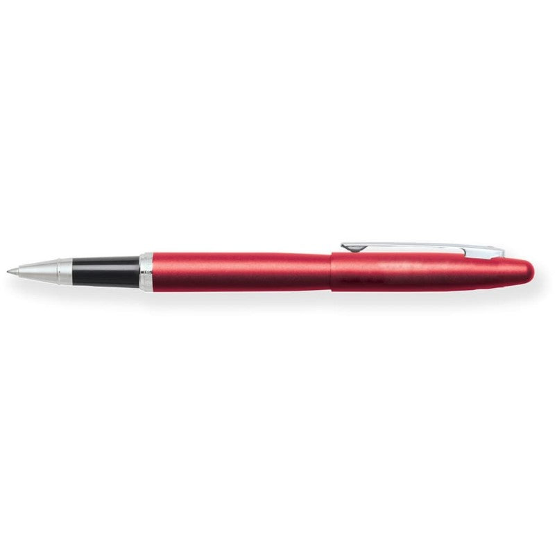 SHEAFFER® VFM 9403 SATIN EXCESSIVE RED ROLLERBALL PEN WITH CHROME TRIM
