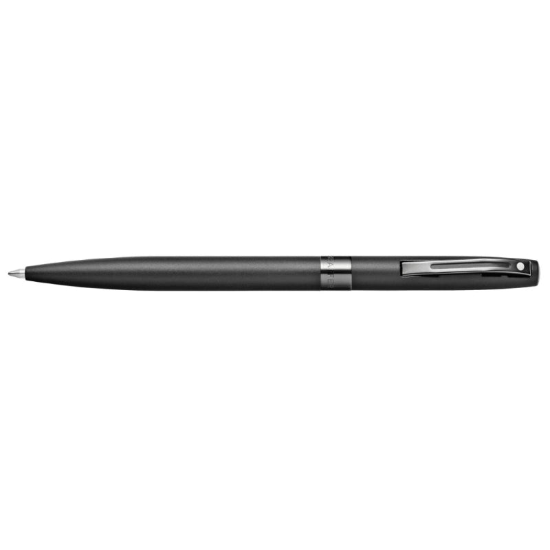 SHEAFFER® REMINDER 9017 MATTE BLACK BALLPOINT PEN WITH BLACK PVD TRIM