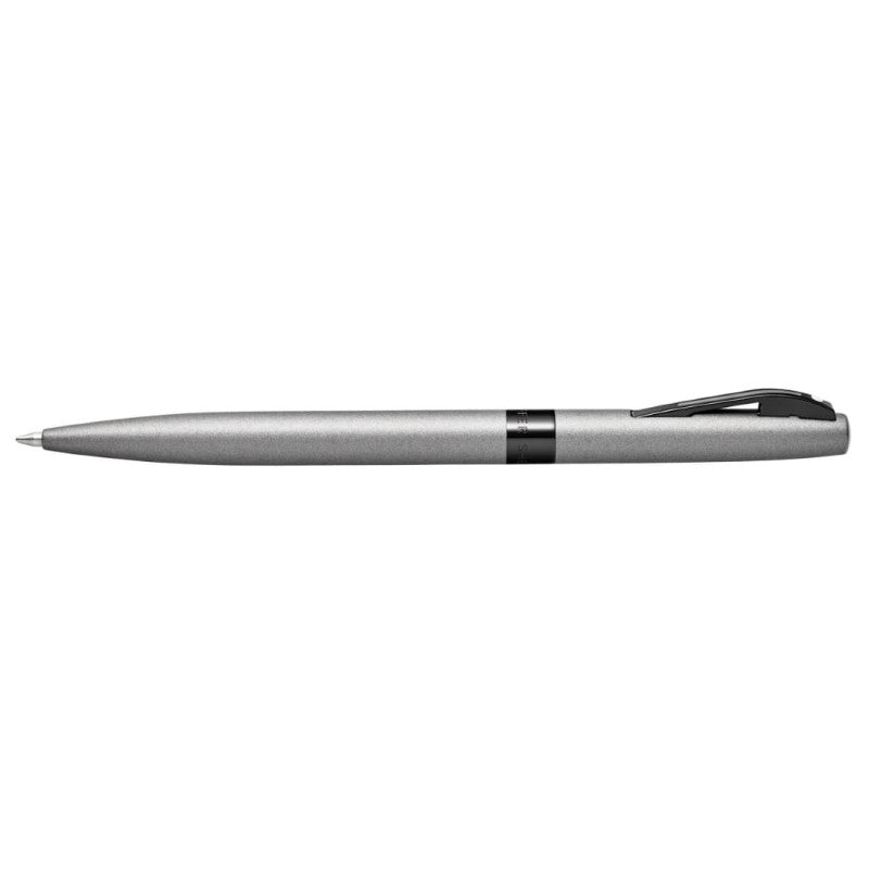 SHEAFFER® REMINDER 9019 MATTE GRAY BALLPOINT PEN WITH BLACK PVD TRIM