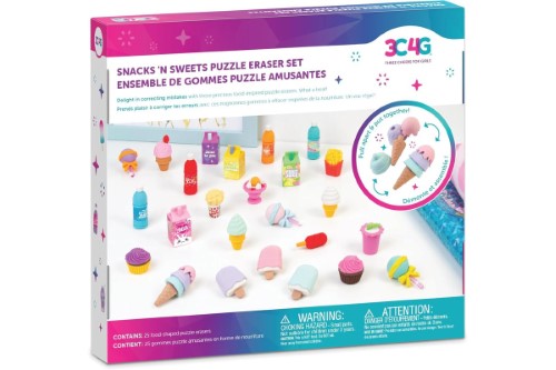 Eraser Set - 3C4G Snack n' Sweets Puzzle
