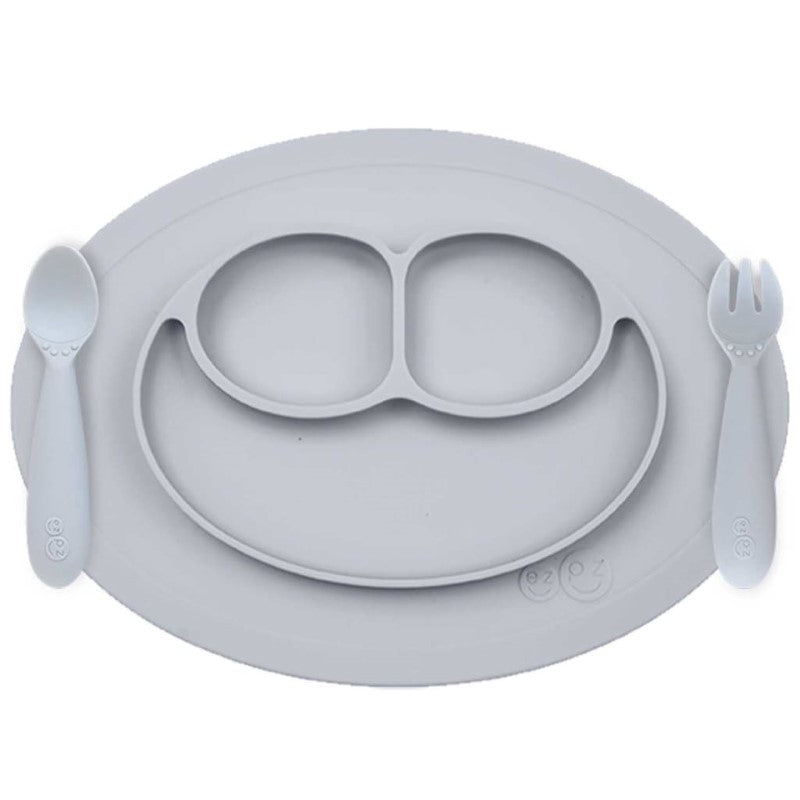 EZPZ MINI FEEDING SET PEWTER