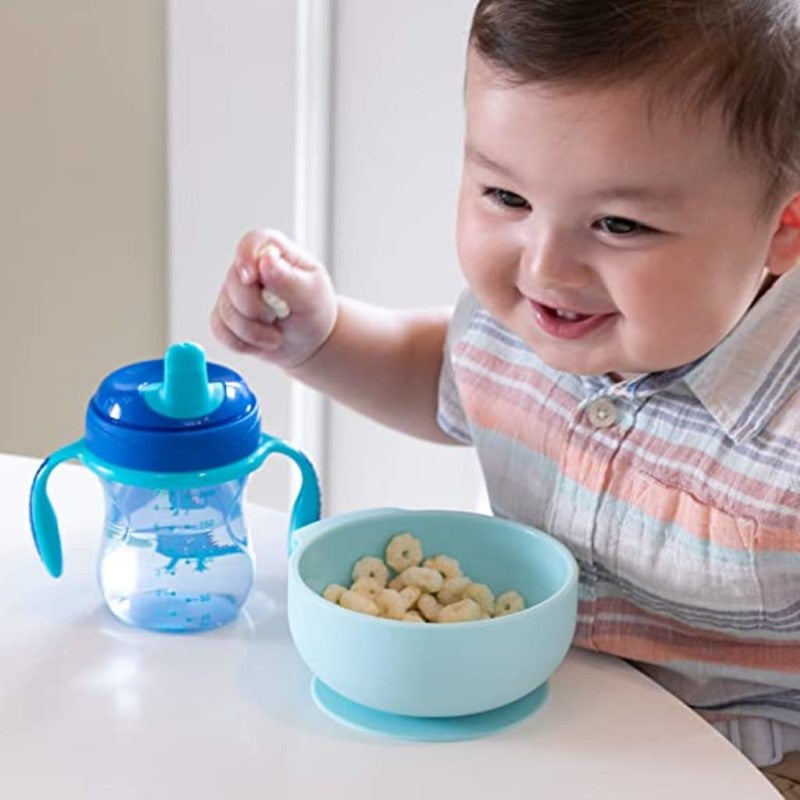 CHICCO SILICONE SUCTION BOWL TEAL 6M+
