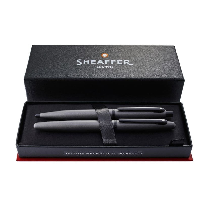 SHEAFFER VFM GUN METAL GREY BLACK FINE FOUNTAIN PEN