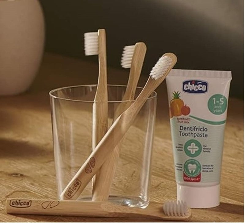 CHICCO ORAL CARE: BAMBOO TOOTHBRUSH 3+ YRS
