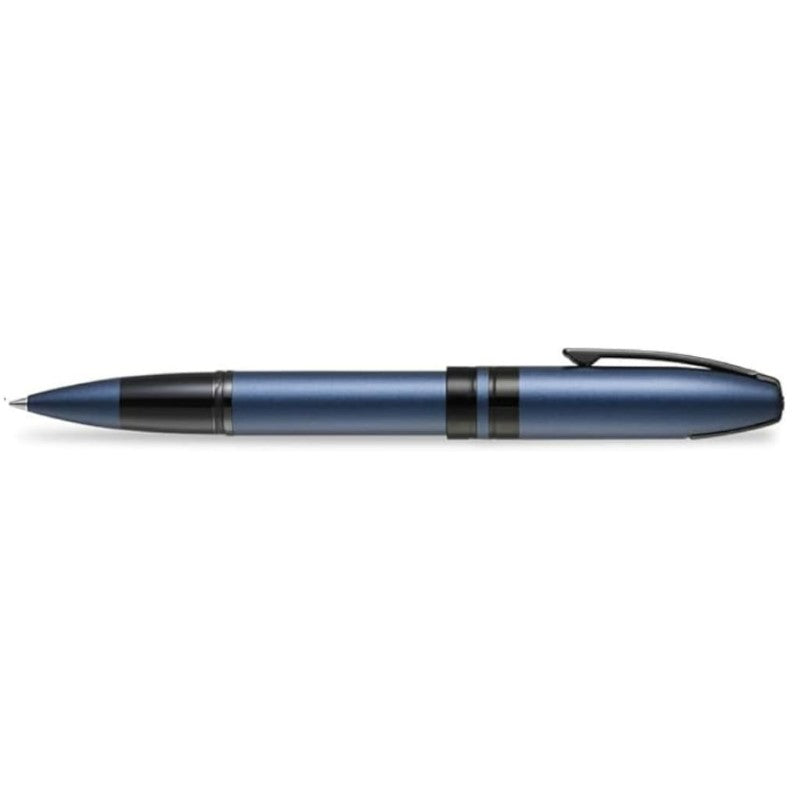 SHEAFFER® ICON 9110 METALIC BLUE ROLLERBALL PEN WITH GLOSS BLACK TRIM