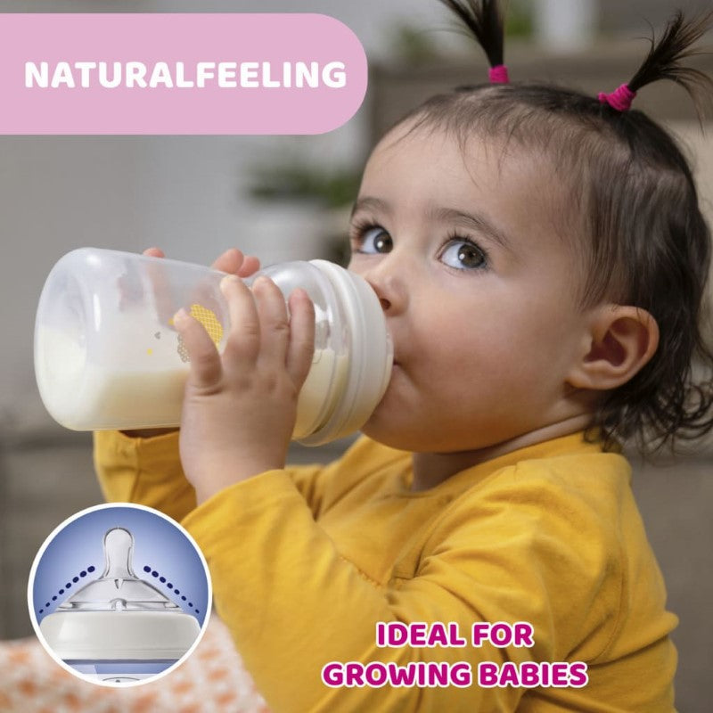CHICCO BOTTLE PP: NAT FEELING UNI 330ML FFLW