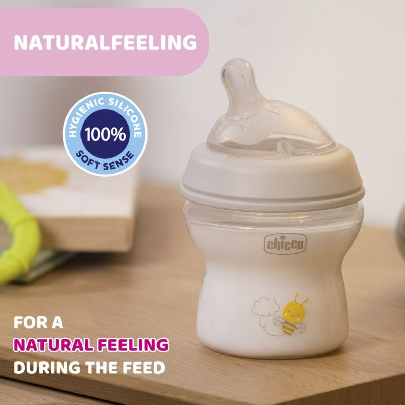 CHICCO BOTTLE PP: NAT FEELING UNI 150ML SFLW