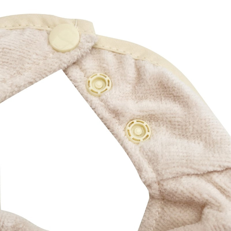 SILLY BILLYZ TOWEL BANDANA BIB WHITE SAND