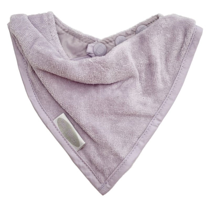 SILLY BILLYZ TOWEL BANDANA BIB LAVENDER