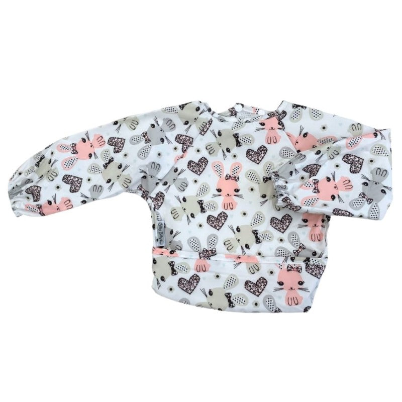 NYLON SMALL LONG SLEEVE BIB BUNNY LOVE