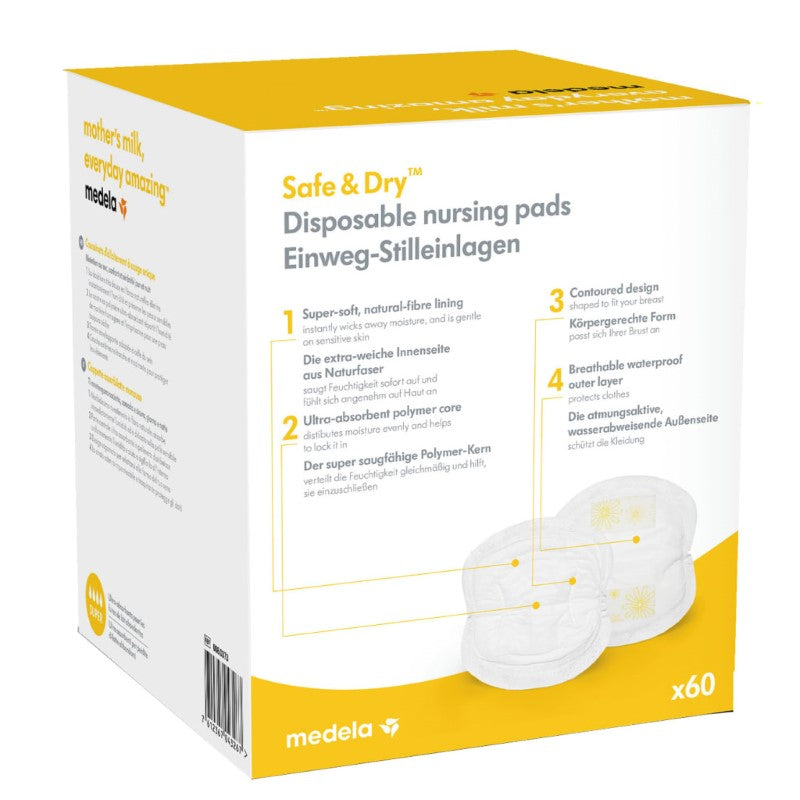 MEDELA DISPOSABLE NURSING PADS 60PK