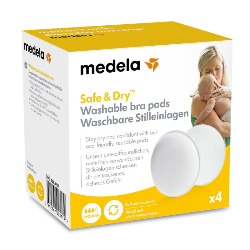 MEDELA BREAST PAD WASHABLE 4PK