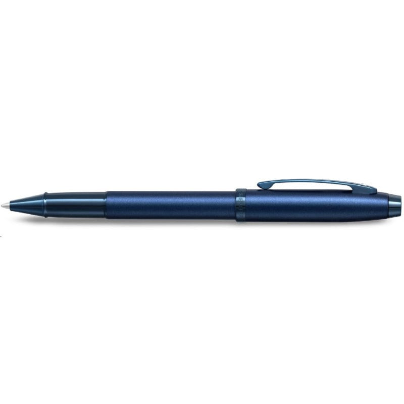 SHEAFFER 100 SATIN BLUE WITH BLUE PVD TRIM ROLLERBALL PEN