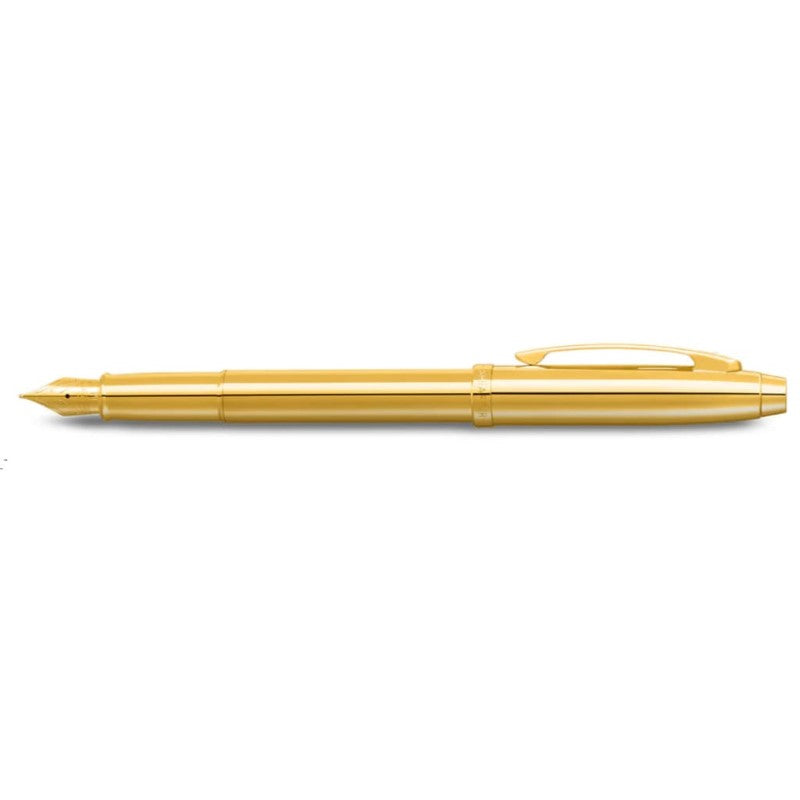 SHEAFFER 100 PVD GOLD WITH PVD GOLD TRIMS MEDIUM FOUNTAIN PEN
